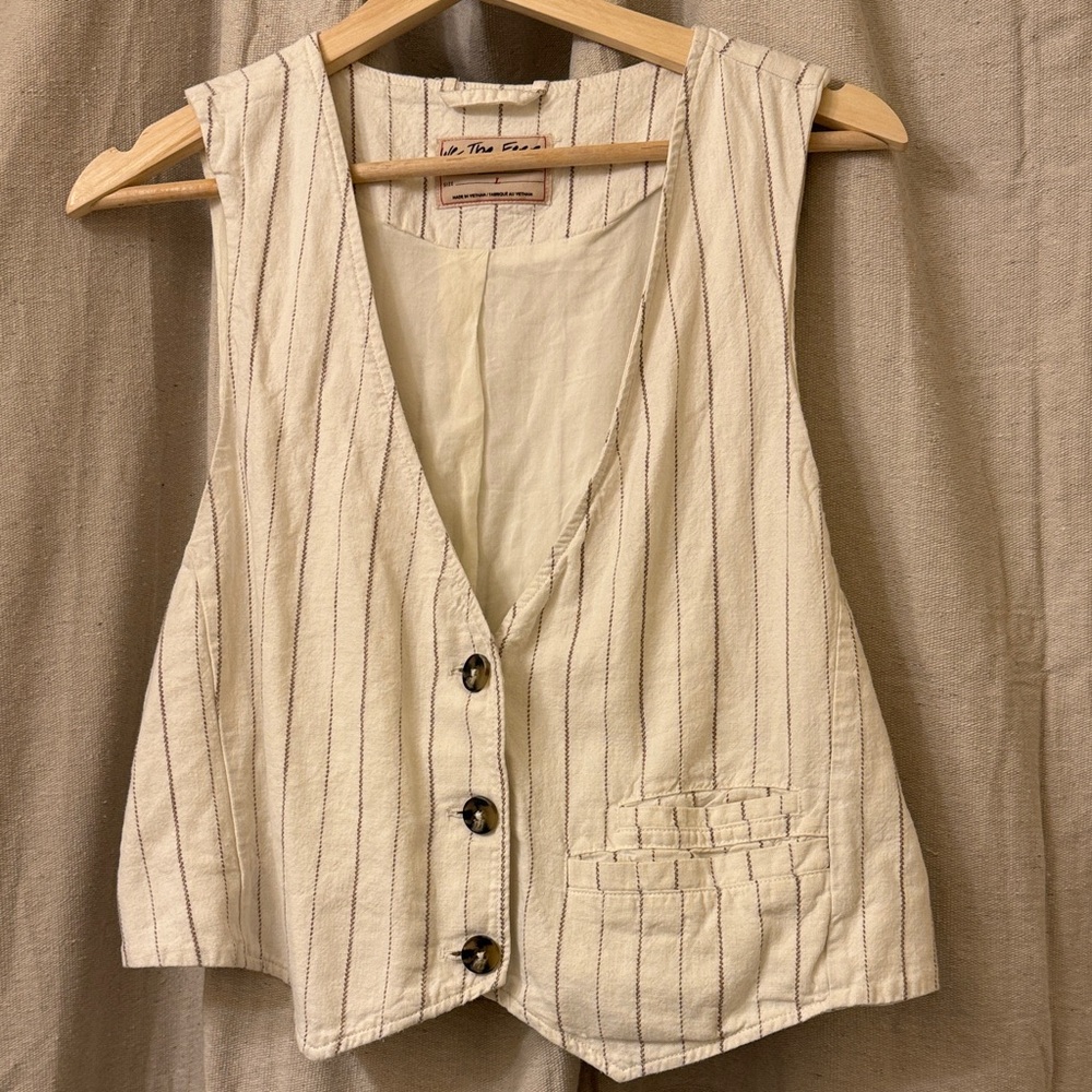 Free people WE THE FREE Button-Down Vest size large